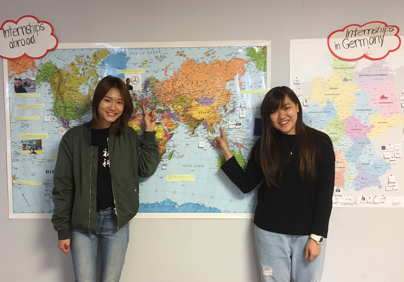 Lingnan outgoing exchange students studying at Karlshochschule International University