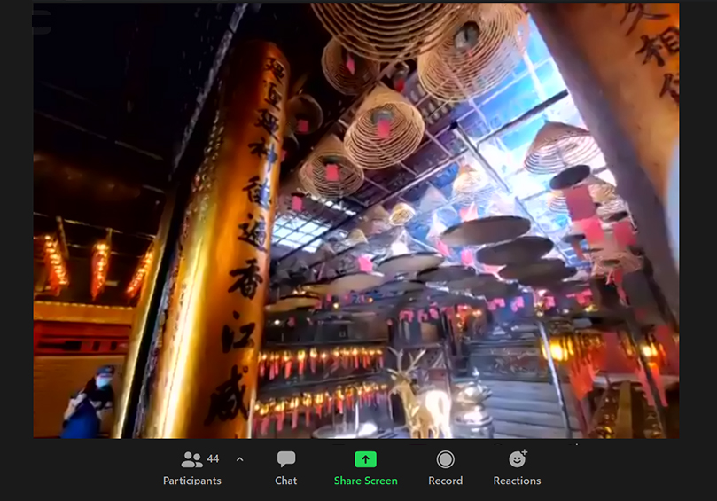 Interactive virtual local tour of Man Mo Temple in Central