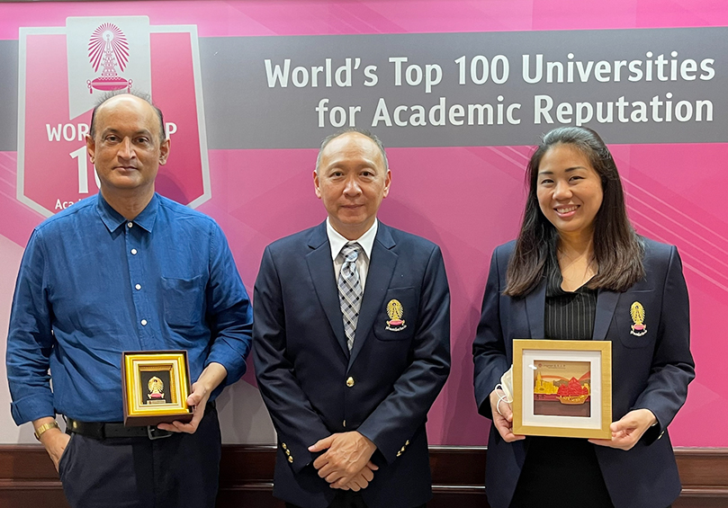 Visiting Chulalongkorn University in Thailand to discuss our ongoing collaboration on a student exchange programme.From left: -Prof Shalendra Sharma, Associate Vice-President (Academic Quality Assurance and Internationalisation)-Dr Ram Piyaket, Director of Office of International Affairs and Global Network-Dr Voraprapa Nakavachara, Assistant Vice President for Global Engagement